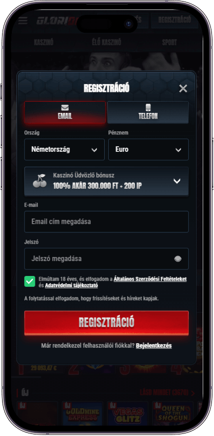 Glorian Casino Regisztráció